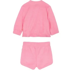 BILLIEBLUSH Outerwear | Bottoms-TOWEL ZIP UP JACKET AND SHORTS SET