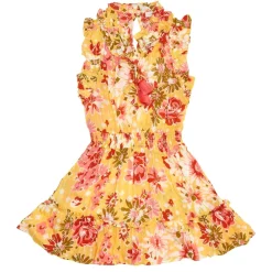 POUPETTE ST BARTH KIDS Dresses | Spring Florals-TRINY FLORAL RUFFLE TASSEL DRESS