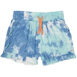 APPAMAN Bottoms | Tie Dye-TURQUOISE WATER NATALIE SHORTS