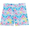 TEREZ Bottoms | Mermaid-WATERCOLOR MERMAID BIKER SHORTS