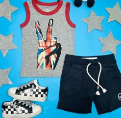 BOY SOL ANGELES KIDS Bottoms-WAVES SADDLE SHORTS