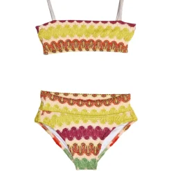 LES TOUT PETITS Swim | Crochet & Knits-ZIG ZAG CROCHET BANDEAU BIKINI